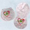 Valentine Owls Two Peanut Shaped Burps - Open and Folded