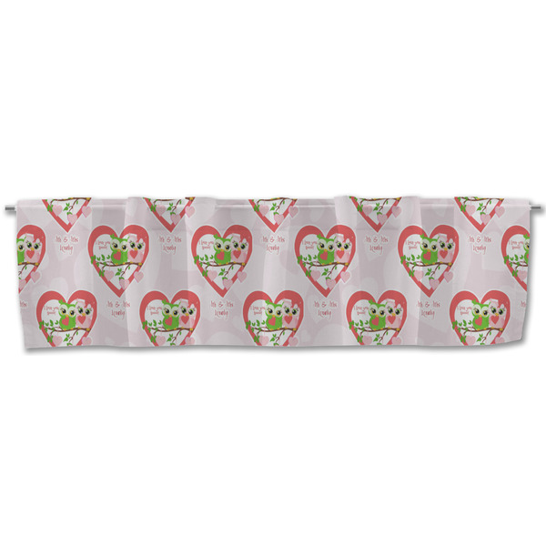 Valentine Owls Valance - Front