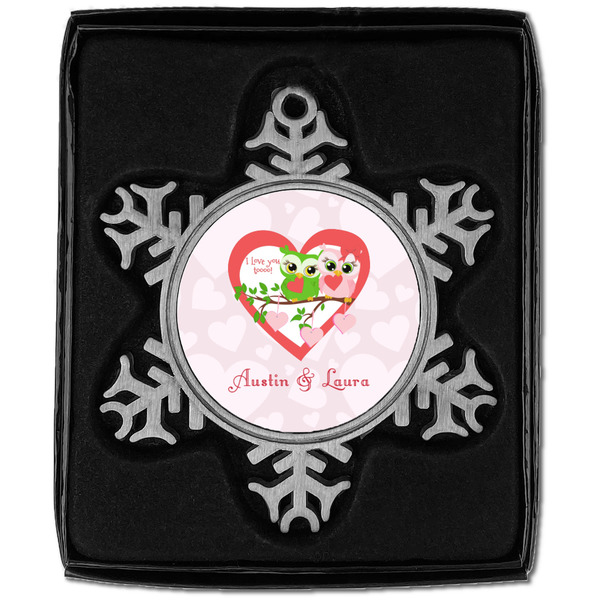 Valentine Owls Vintage Snowflake - In box