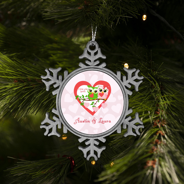 Valentine Owls Vintage Snowflake - (LIFESTYLE)