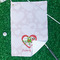 Valentine Owls Waffle Weave Golf Towel - In Context