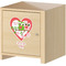 Valentine Owls Wall Graphic on Wooden Cabinet
