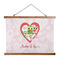 Valentine Owls Wall Hanging Tapestry - Wide (Personalized)