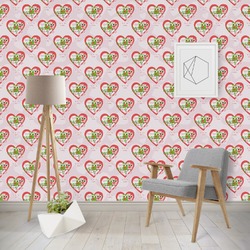 Valentine Owls Wallpaper & Surface Covering (Peel & Stick - Repositionable)