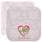 Valentine Owls Facecloth / Wash Cloth (Personalized)
