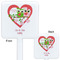 Valentine Owls White Plastic Stir Stick - Double Sided - Approval