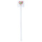 Valentine Owls White Plastic Stir Stick - Double Sided - Square - Single Stick