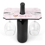 Valentine Owls Wine Bottle & Glass Holder (Personalized)