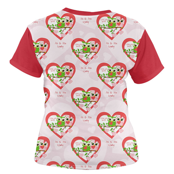 Valentine Owls Women's T-shirt Back