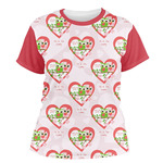 Valentine Owls Women's Crew T-Shirt - Large (Personalized)