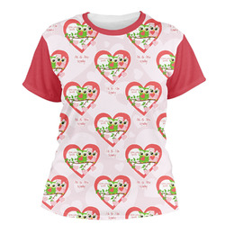 Valentine Owls Women's Crew T-Shirt (Personalized)