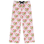 Valentine Owls Womens Pajama Pants - M (Personalized)