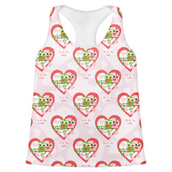 Valentine Owls Womens Racerback Tank Top (Personalized)
