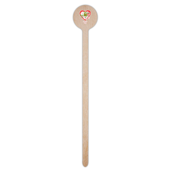 Valentine Owls Wooden 7.5" Stir Stick - Round - Single Stick