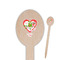 Valentine Owls Wooden Food Pick - Oval - Closeup