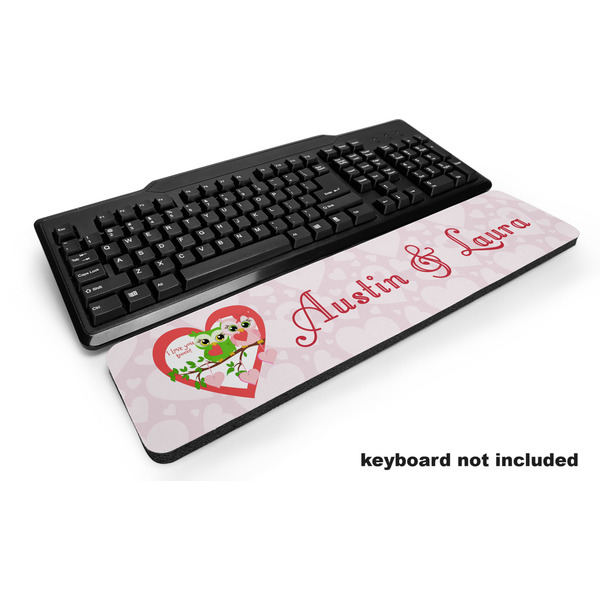 Custom Valentine Owls Keyboard Wrist Rest (Personalized)