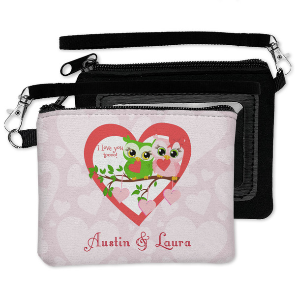 Valentine Owls Wristlet ID Cases - MAIN