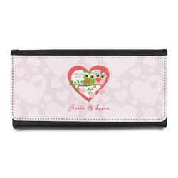 Valentine Owls Leatherette Ladies Wallet (Personalized)