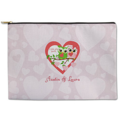 Valentine Owls Zipper Pouch (Personalized)