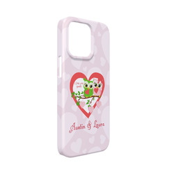 Valentine Owls iPhone Case - Plastic - iPhone 13 Mini (Personalized)