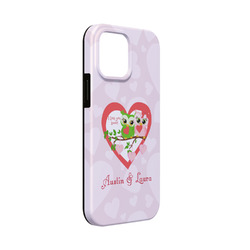 Valentine Owls iPhone Case - Rubber Lined - iPhone 13 Mini (Personalized)