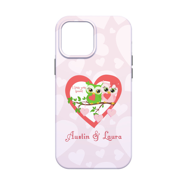 Valentine Owls iPhone 13 Mini Tough Case - Back