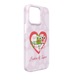 Valentine Owls iPhone Case - Plastic - iPhone 13 Pro Max (Personalized)
