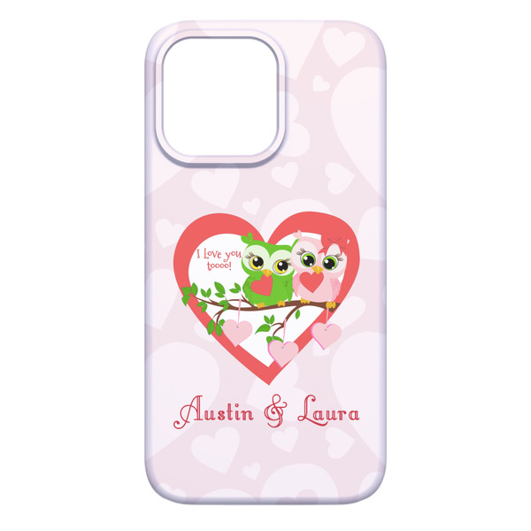 Valentine Owls iPhone 13 Pro Max Case - Back