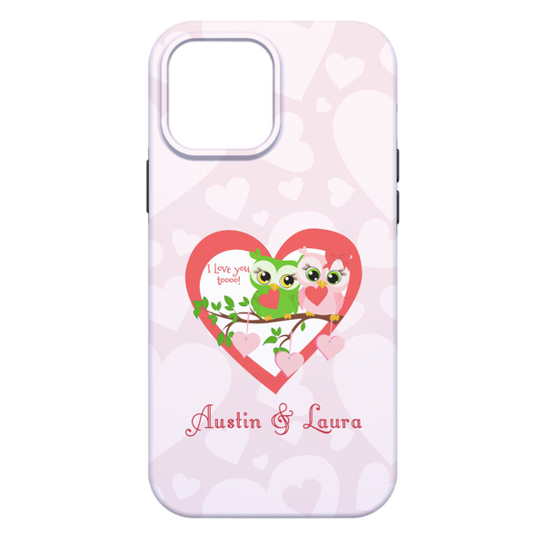 Valentine Owls iPhone 13 Pro Max Tough Case - Back
