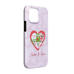 Valentine Owls iPhone Case - Rubber Lined - iPhone 13 (Personalized)