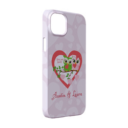 Valentine Owls iPhone Case - Plastic - iPhone 14 (Personalized)