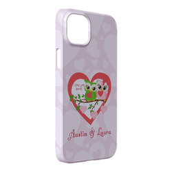 Valentine Owls iPhone Case - Plastic - iPhone 14 Pro Max (Personalized)
