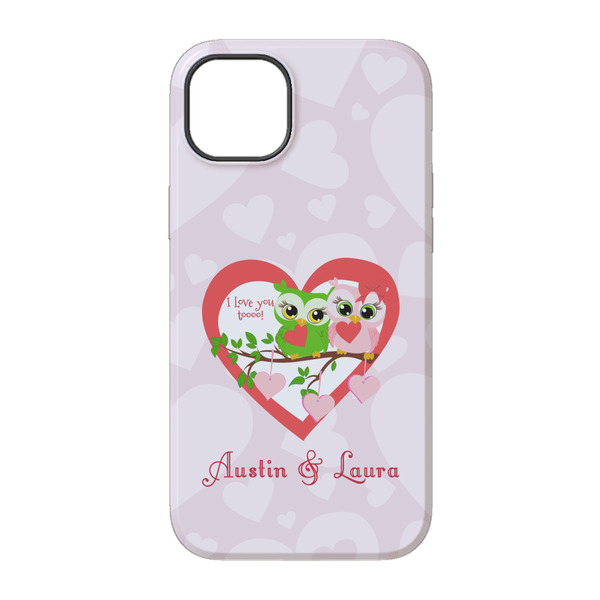 Valentine Owls iPhone 14 Pro Tough Case - Back