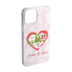 Valentine Owls iPhone Case - Plastic - iPhone 15 (Personalized)