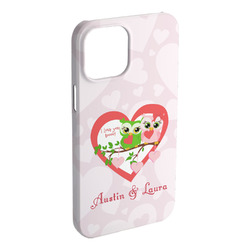 Valentine Owls iPhone Case - Plastic (Personalized)