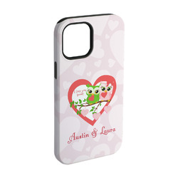 Valentine Owls iPhone Case - Rubber Lined - iPhone 15 Pro (Personalized)