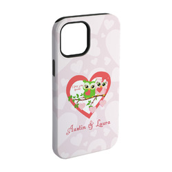 Valentine Owls iPhone Case - Rubber Lined - iPhone 15 (Personalized)
