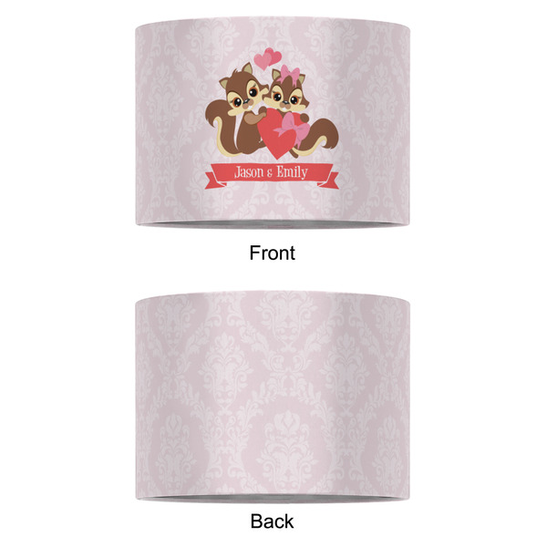 Chipmunk Couple 12" Drum Lampshade - APPROVAL (Fabric)