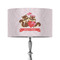 Chipmunk Couple 12" Drum Lampshade - ON STAND (Fabric)