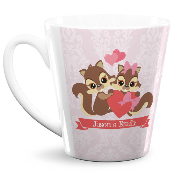 Custom Chipmunk Couple 12 Oz Latte Mug (Personalized)