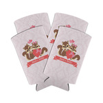 Chipmunk Couple Can Cooler (tall 12 oz) - Set of 4 (Personalized)