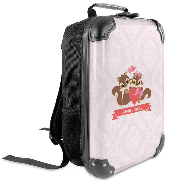 Custom Chipmunk Couple Kids Hard Shell Backpack (Personalized)