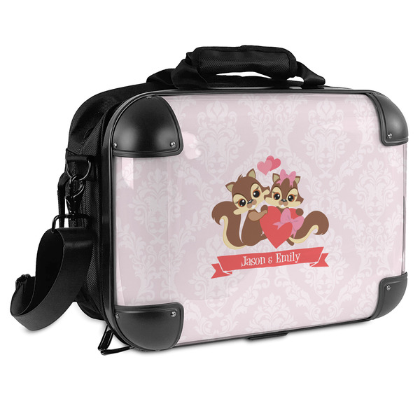 Custom Chipmunk Couple Hard Shell Briefcase (Personalized)