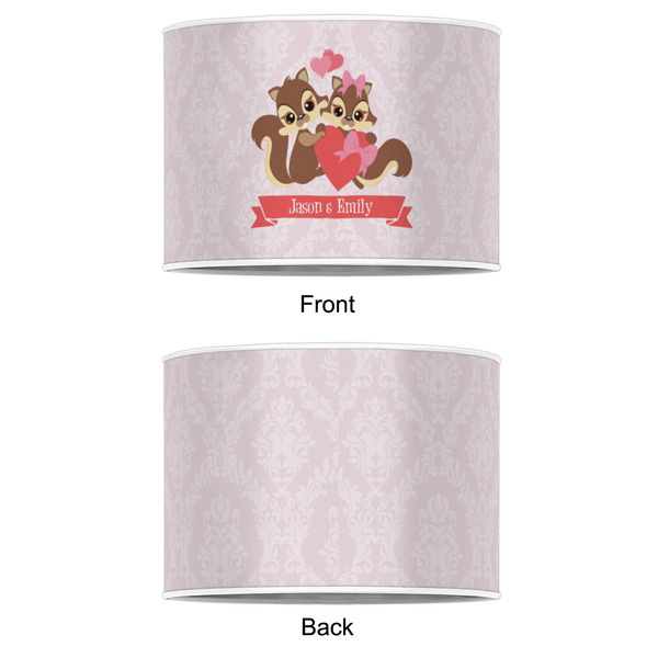 Chipmunk Couple 16" Drum Lampshade - APPROVAL (Poly Film)