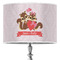 Chipmunk Couple 16" Drum Lampshade - ON STAND (Poly Film)