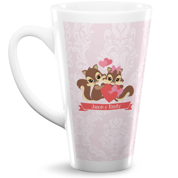 Custom Chipmunk Couple 16 Oz Latte Mug (Personalized)