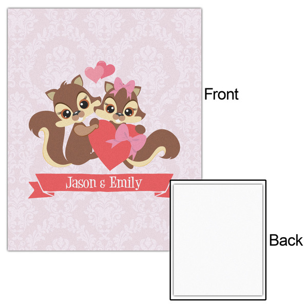 Chipmunk Couple 16x20 - Matte Poster - Front & Back