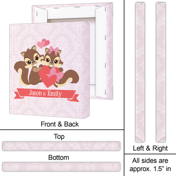 Chipmunk Couple 20x24 - Canvas Print - Approval