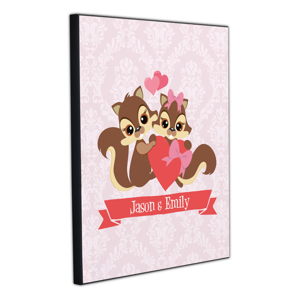 Chipmunk Couple 20x24 Wood Print - Angle View