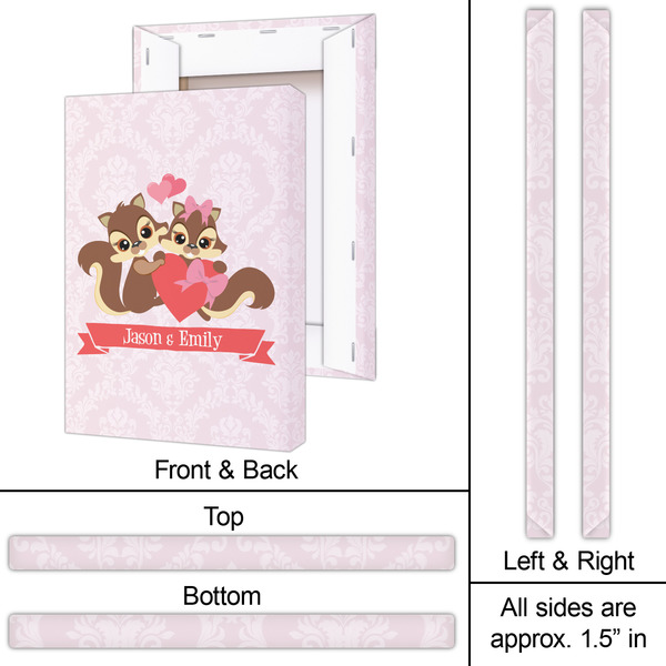 Chipmunk Couple 20x30 - Canvas Print - Approval